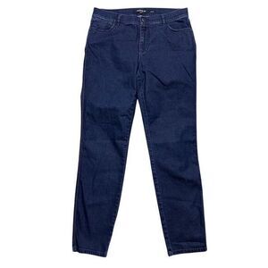 Lafayette 148 Women's Mercer Skinny Jeans Size 8 Blue Stretch Denim